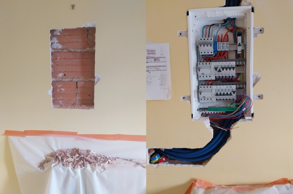 Après travaux électriques à Limoux